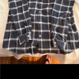 Lucky Brand Men's Blue Plaid Shirt